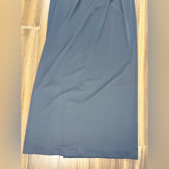 Zum Zum size 1 Juniors Black Floor Length Prom or Evening Dress LBD y2k Fitted - Picture 10 of 12